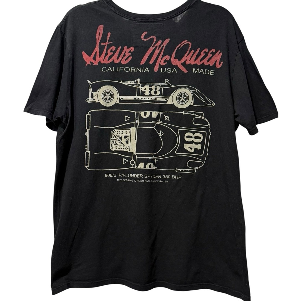 Steve McQueen Porsche 908/2 RARE‎ Estate Licensed  Shirt Johnson Motors USA L